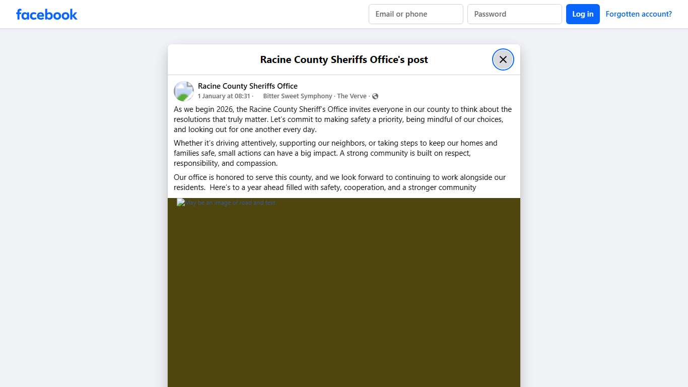 As we begin 2026, the... - Racine County Sheriffs Office Facebook