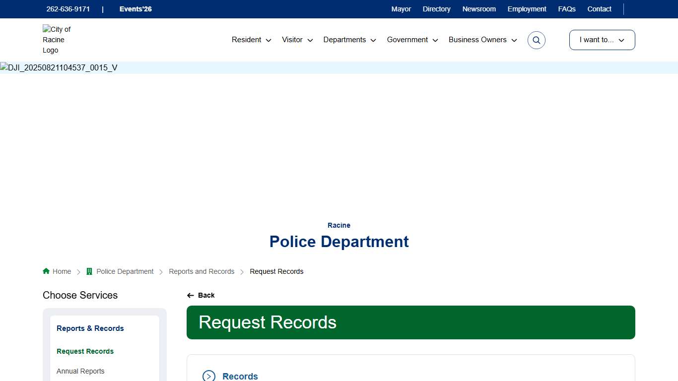 Request Records - City of Racine